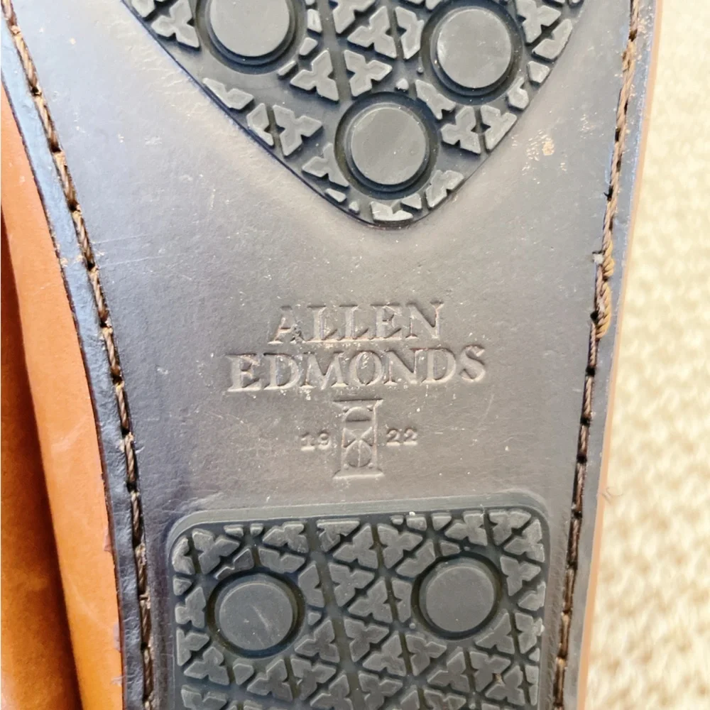 Allen Edmonds Super Sport Moc Toe Penny Loafer Datk Chili Leather Size 10.5 - Picture 8 of 11